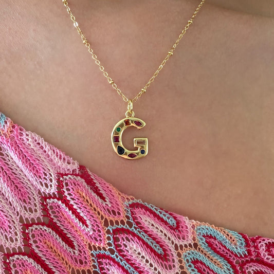 Bright Babe Initial Necklace - EVRYJEWELS