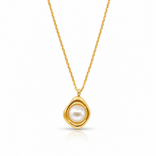 Pretty Pearl Aura Necklace - EVRYJEWELS