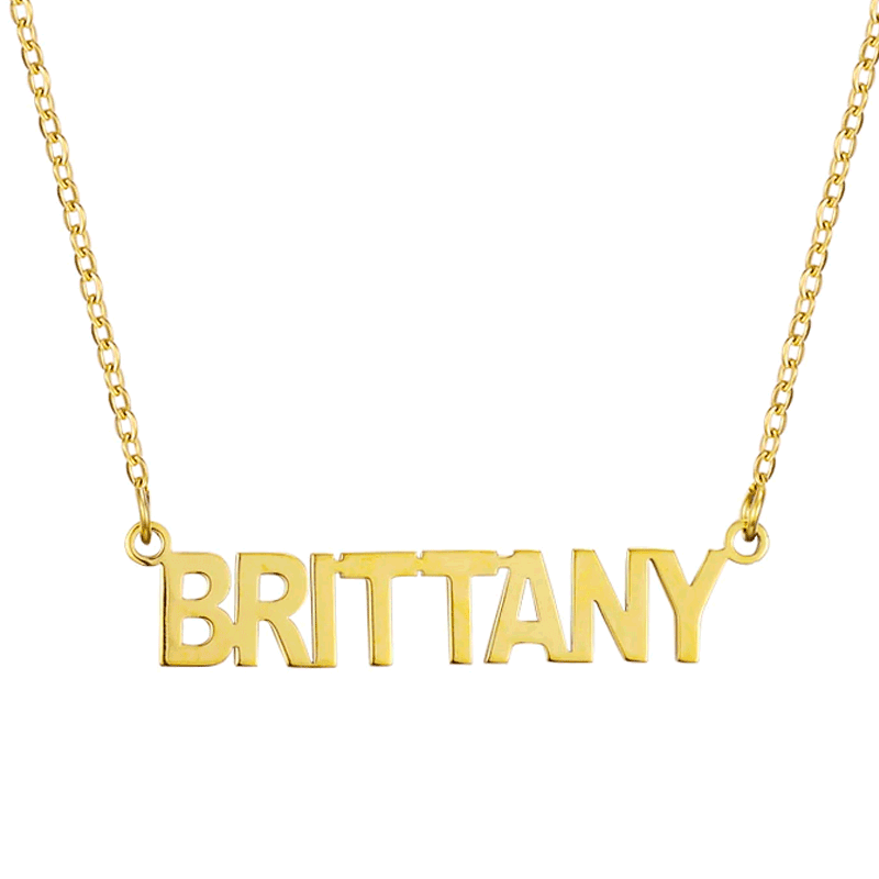Custom/Personalized Nameplate Necklace - EVRYJEWELS