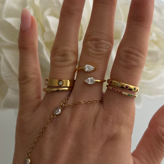 Rainbow's End Ring Set - EVRYJEWELS