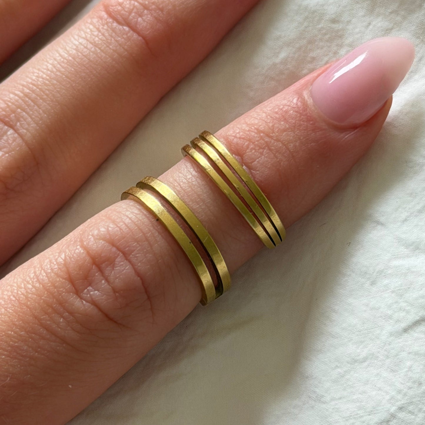 Bold Babe 2-Piece Pinky Rings Set - EVRYJEWELS