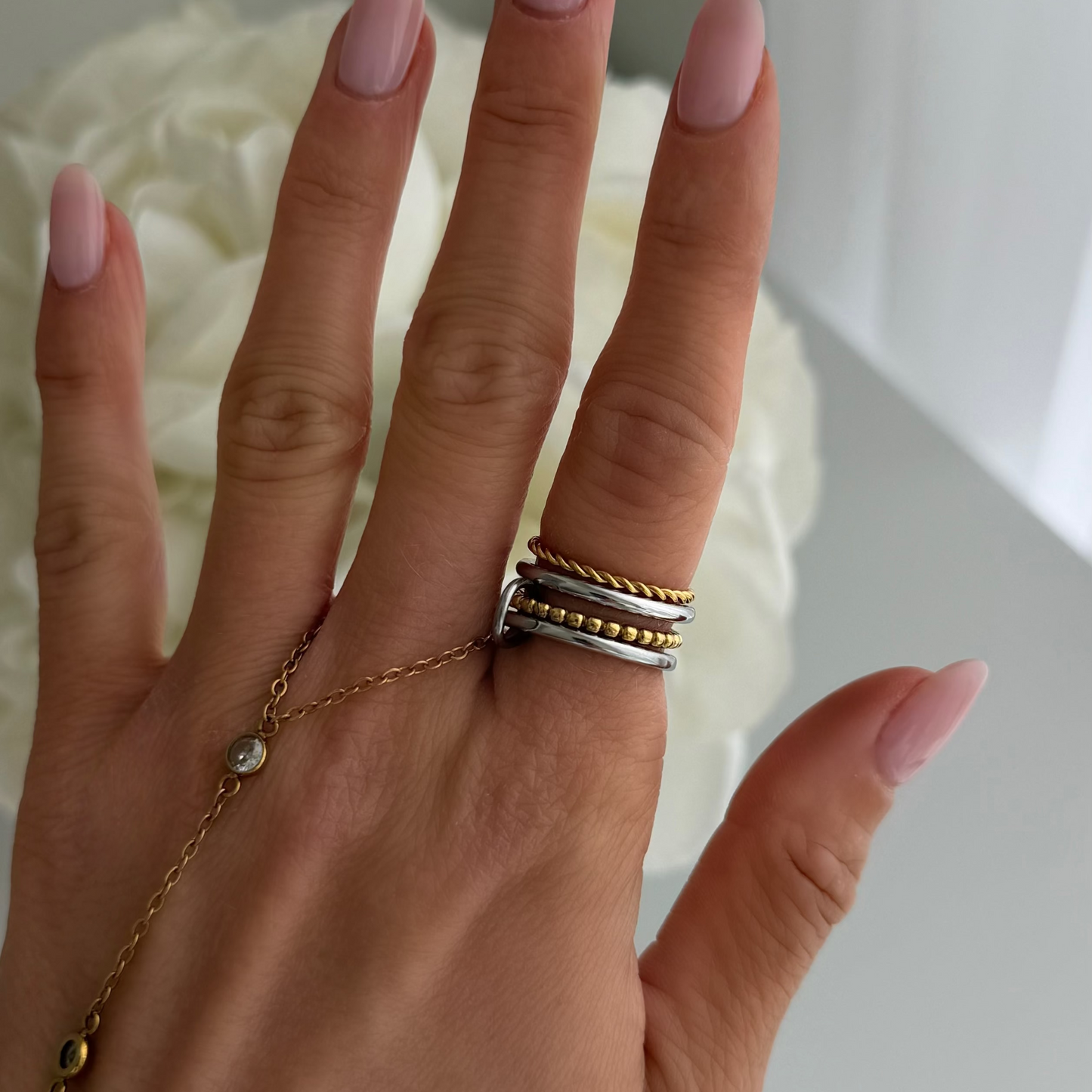 Unbothered Stacked Ring - EVRYJEWELS