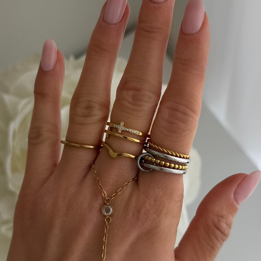 Unbothered Stacked Ring - EVRYJEWELS