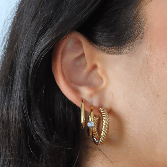 Fair and Square Hoops - EVRYJEWELS
