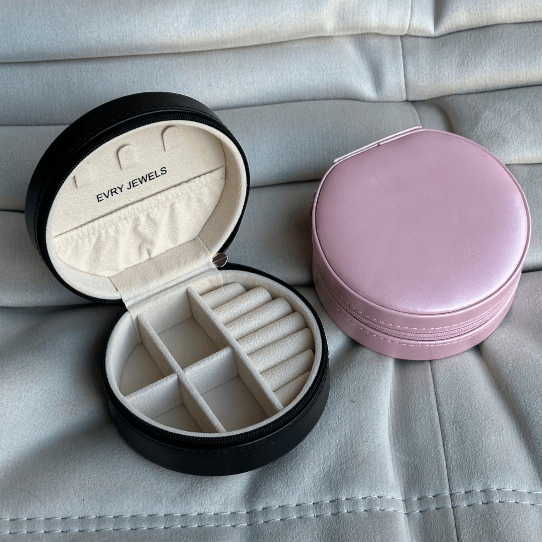 Mini Round Jewelry Box - EVRYJEWELS