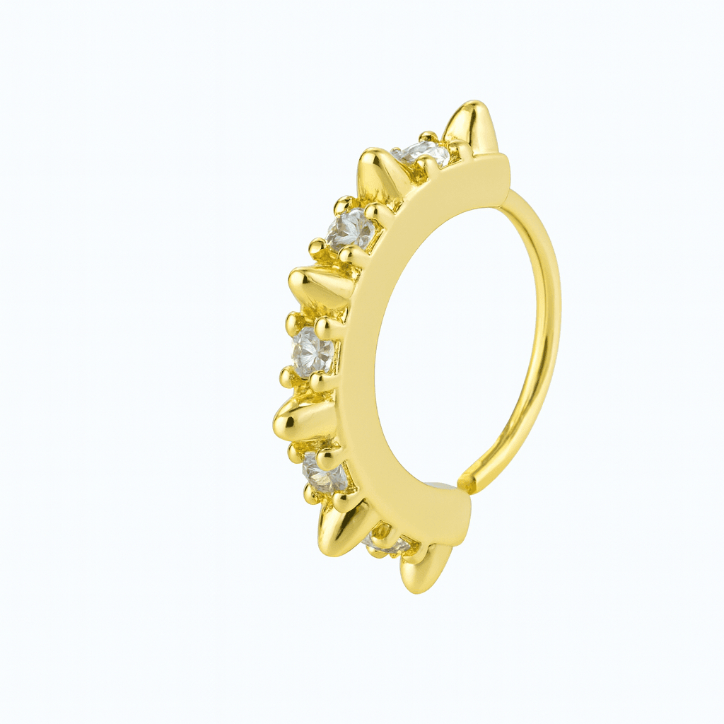 Halo Spark Nose Ring - EVRYJEWELS