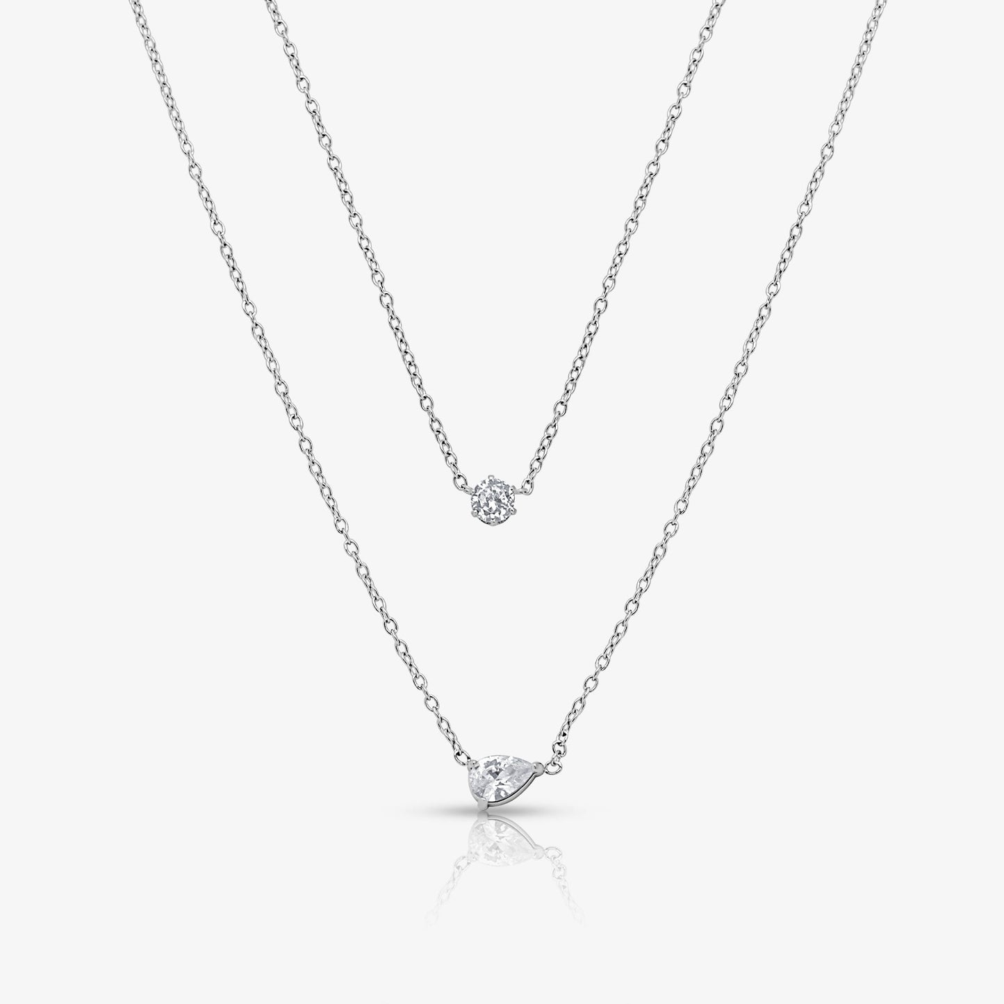 Whisper Shine Necklace 2 Piece Set - EVRYJEWELS