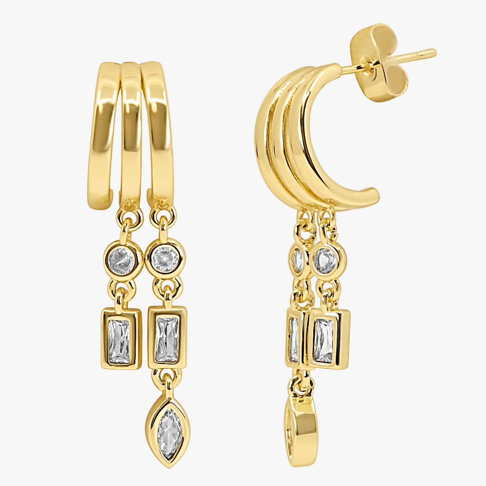 Icy Chain Earrings - EVRYJEWELS