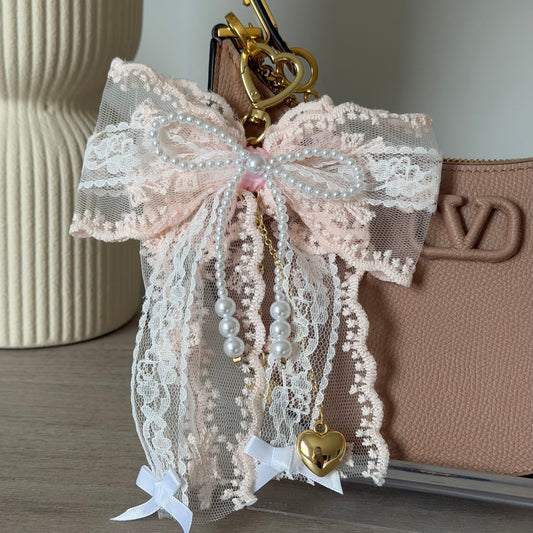 Sweet Bow Bag Charm - EVRYJEWELS