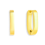 Slim Block Hoops - EVRYJEWELS