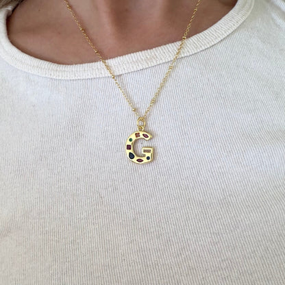 Bright Babe Initial Necklace - EVRYJEWELS