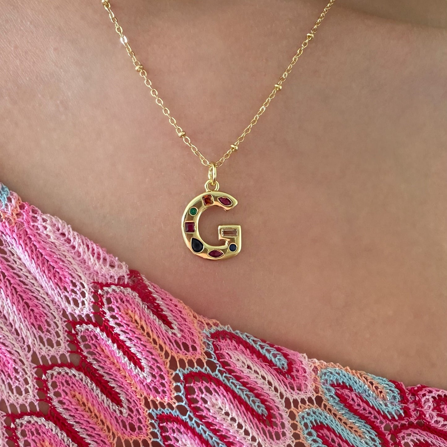 Bright Babe Initial Necklace - EVRYJEWELS