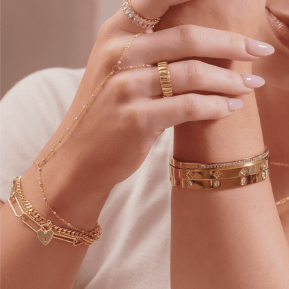Champagne Bangle - EVRYJEWELS