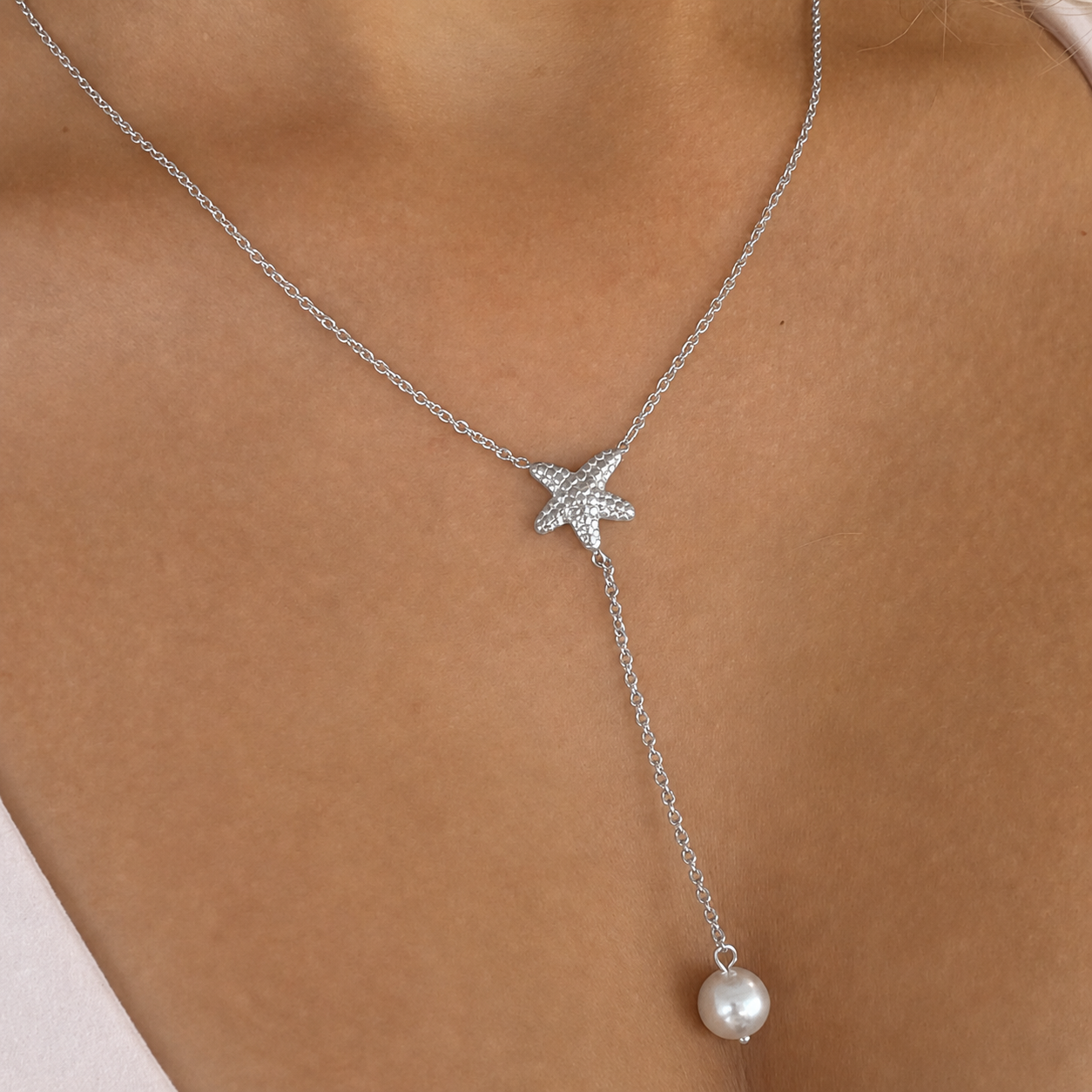 Pearly Sea Lariat Necklace - EVRYJEWELS