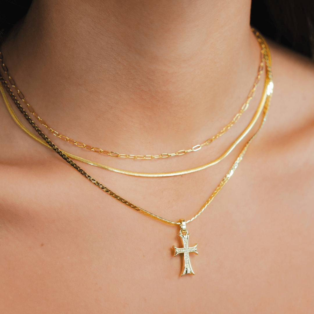 Crossed Necklace - EVRYJEWELS
