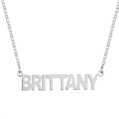 Custom/Personalized Nameplate Necklace - EVRYJEWELS