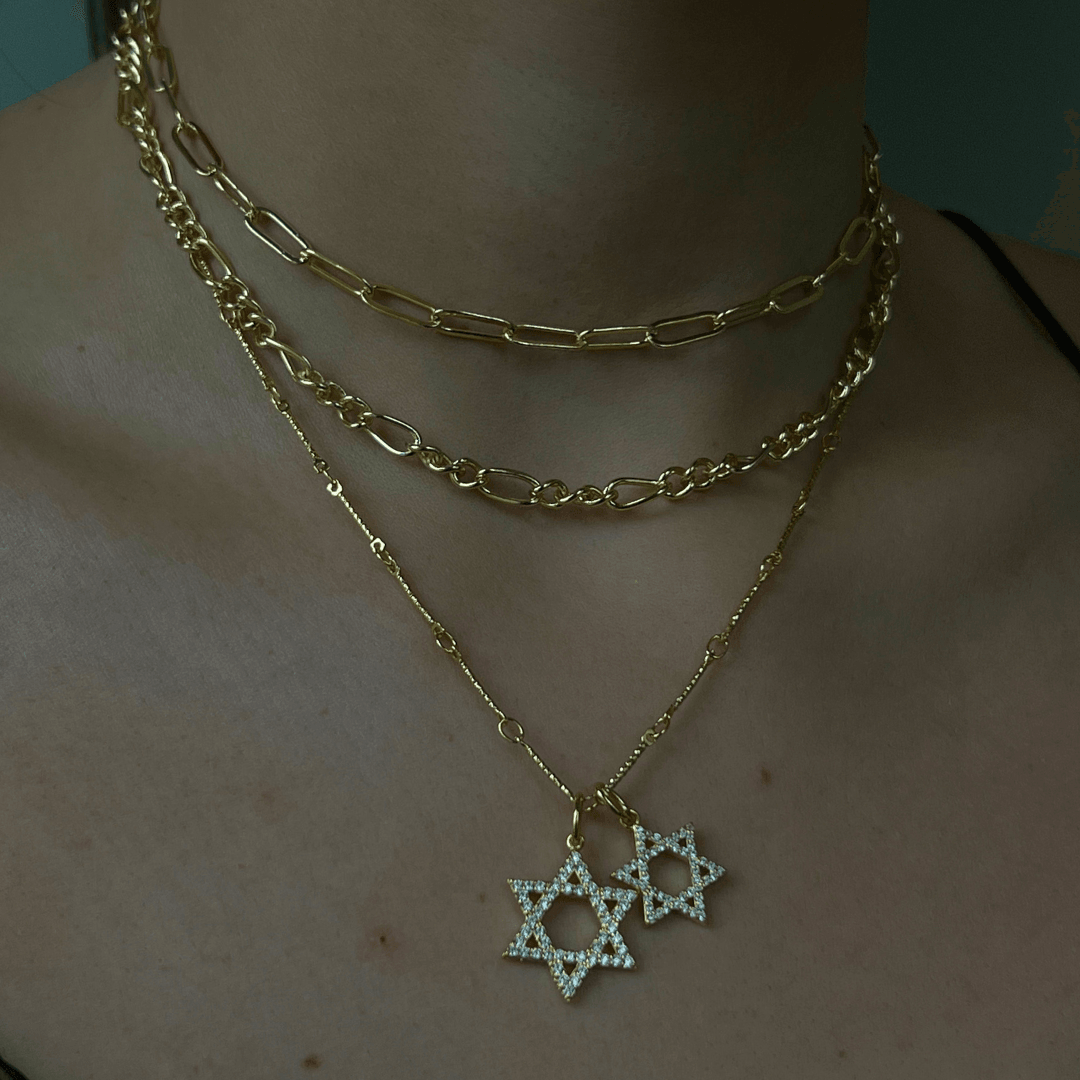 Double Star Necklace - EVRYJEWELS