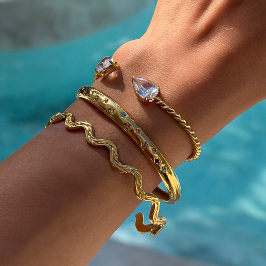 Ripple Glow Bangle - EVRYJEWELS