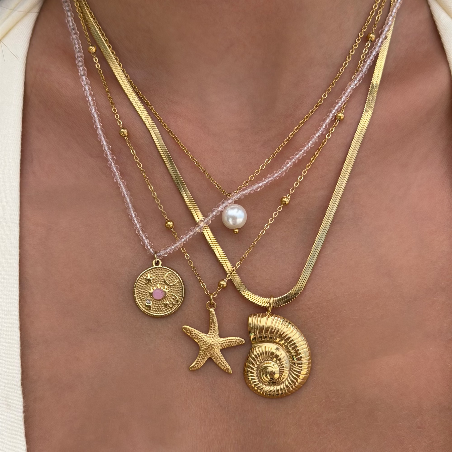 Pink Treasure Necklace - EVRYJEWELS