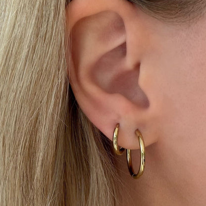 Cutie Thin Hoop Earrings - EVRYJEWELS