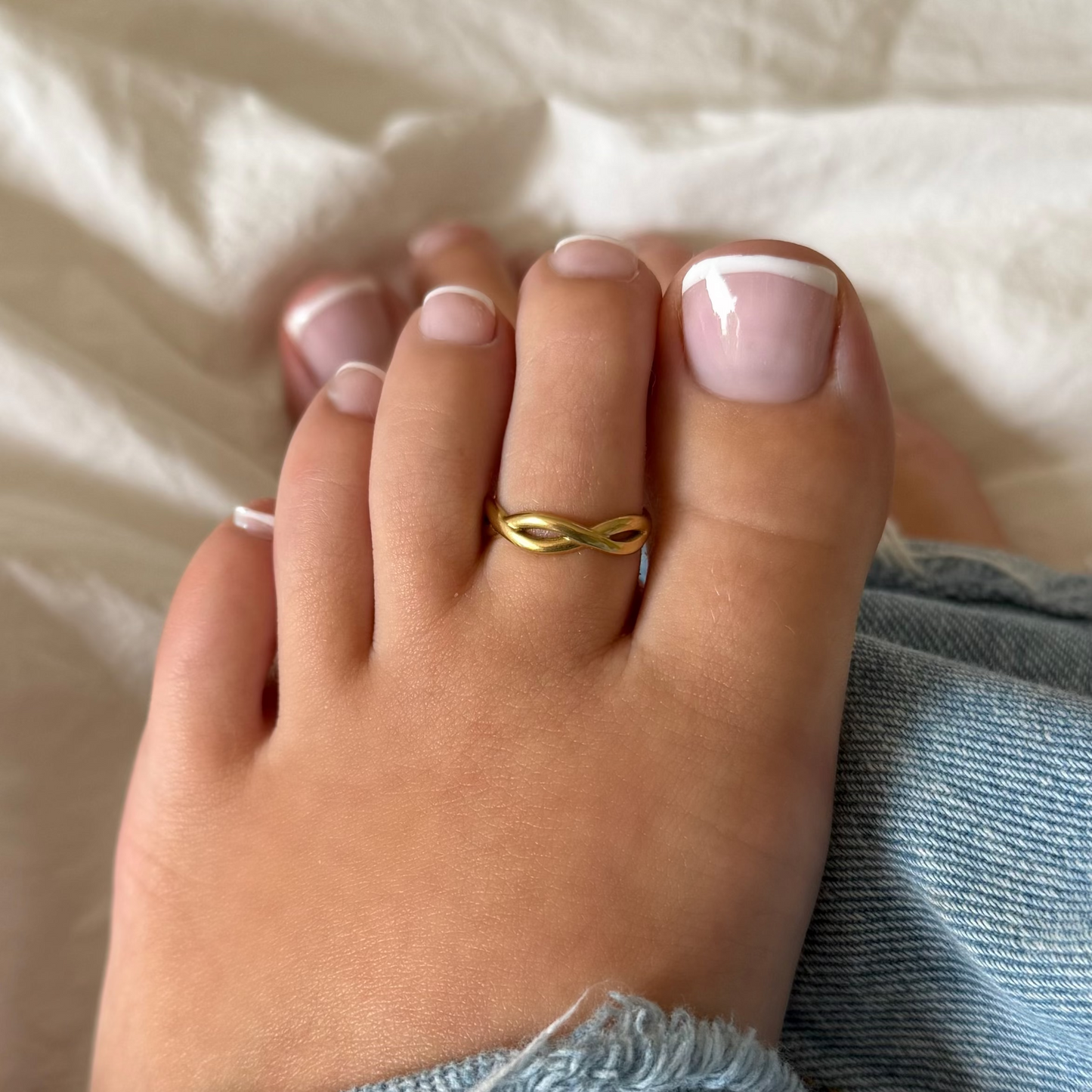 Glow Mix 3-Piece Toe Rings Set - EVRYJEWELS