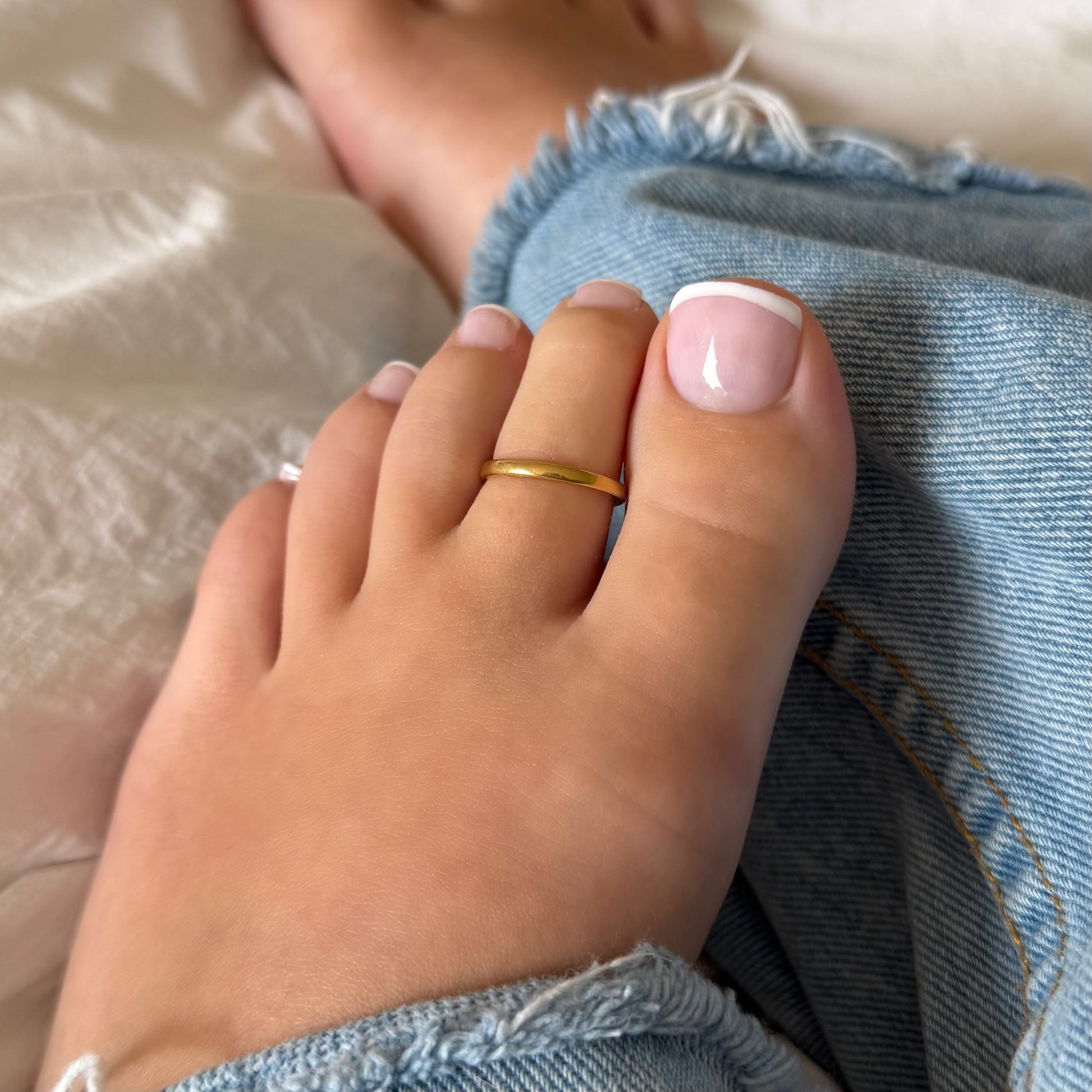 Bare Glow 3-Piece Toe Rings Set - EVRYJEWELS
