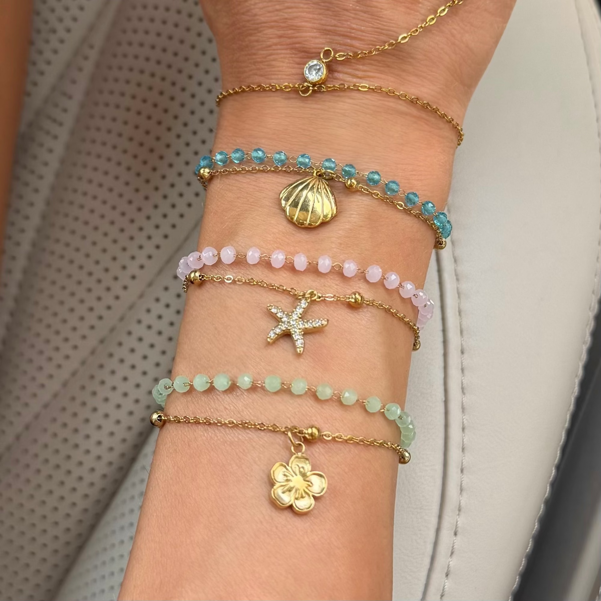 Double Layer Coastal Charm Bracelet - EVRYJEWELS