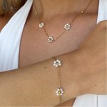 Daisy Summer Necklace & Bracelet Set - EVRYJEWELS