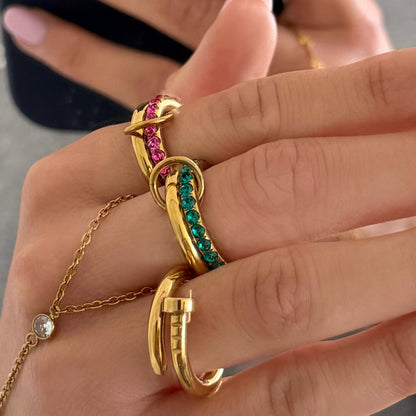 Rosie Glow Stacked Ring - EVRYJEWELS