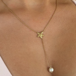Pearly Sea Lariat Necklace - EVRYJEWELS