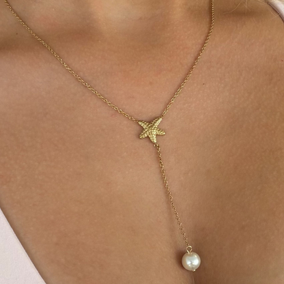Pearly Sea Lariat Necklace - EVRYJEWELS