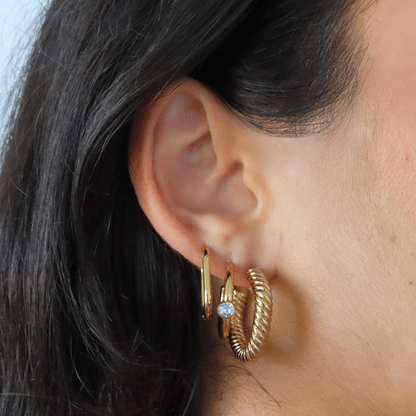 Fair and Square Hoops - EVRYJEWELS