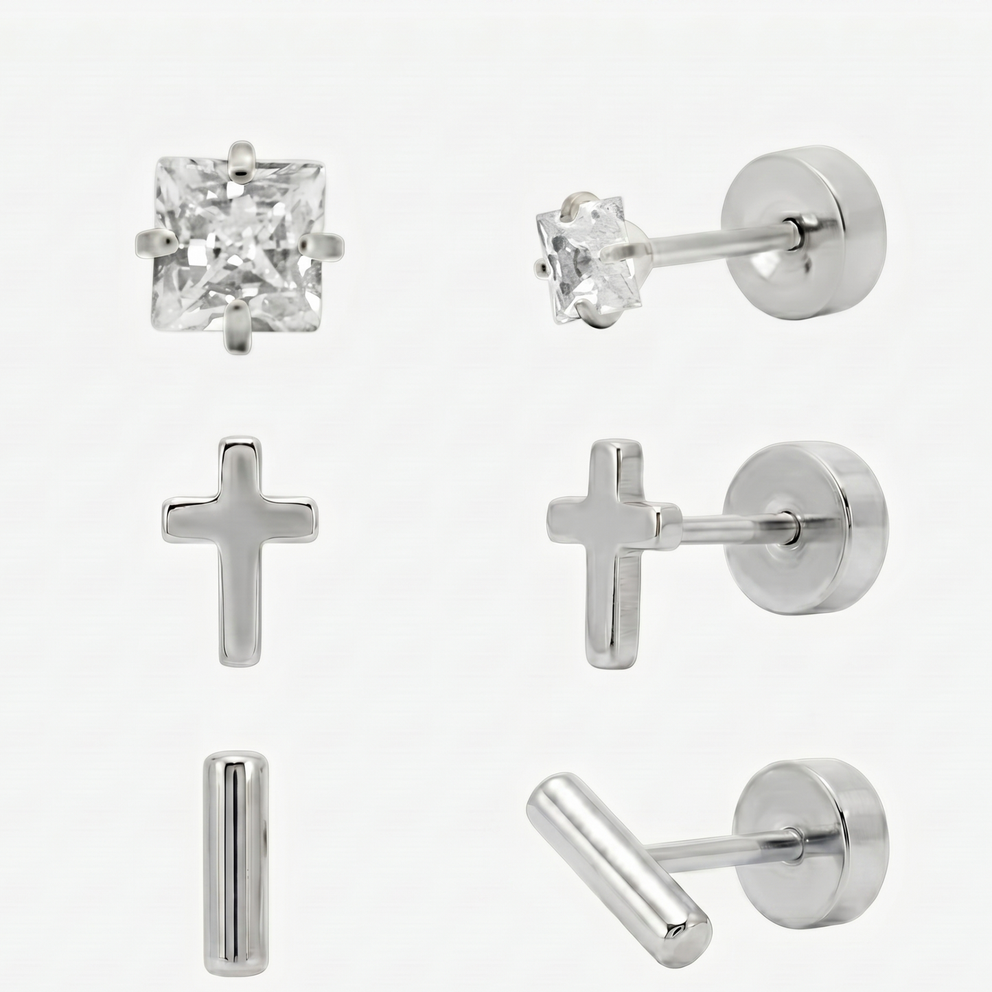 Flat Back Earrings Set Collection - EVRYJEWELS