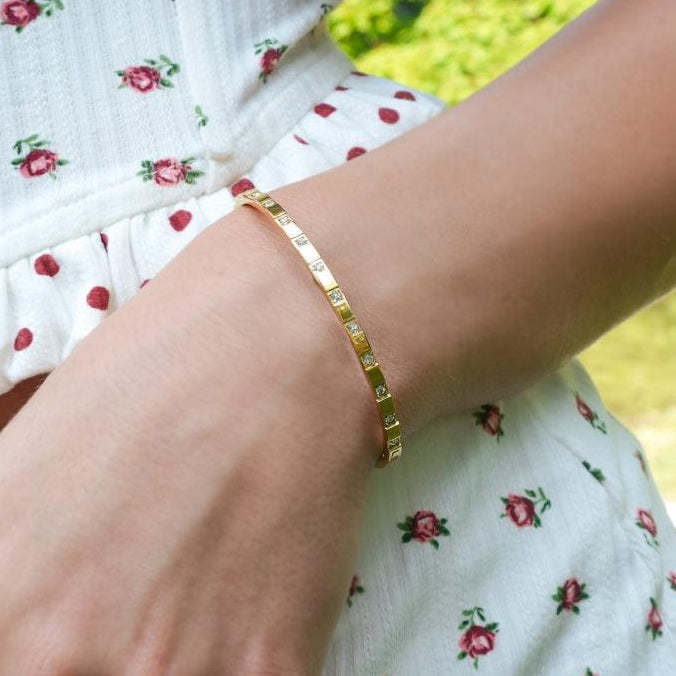 Halo Click Bangle - EVRYJEWELS