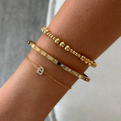 Halo Click Bangle - EVRYJEWELS