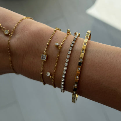 Halo Click Bangle - EVRYJEWELS