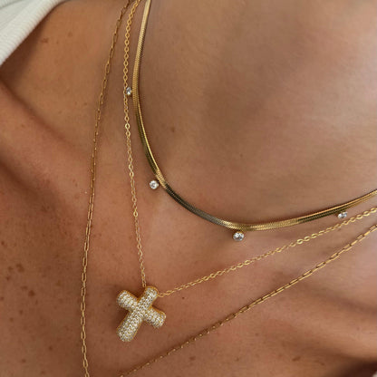 Forever Blessed Cross Necklace - EVRYJEWELS