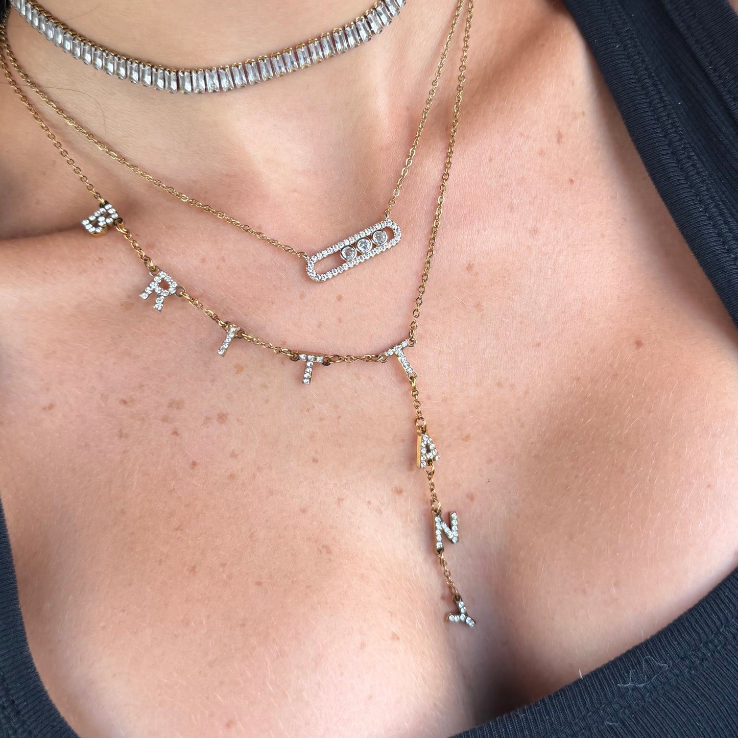 Custom/Personalized Name Drop Lariat Necklace - EVRYJEWELS