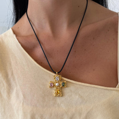Popstar Cross Necklace - EVRYJEWELS