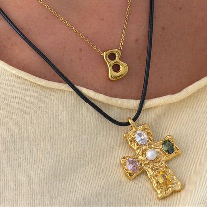 Popstar Cross Necklace - EVRYJEWELS