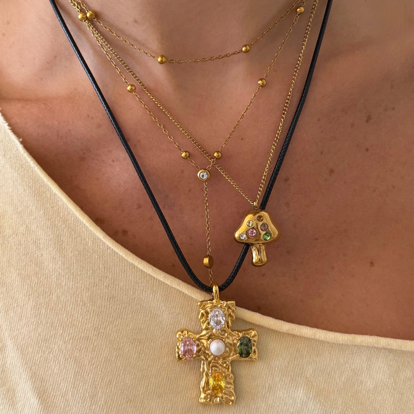 Fairy Mushroom Necklace - EVRYJEWELS