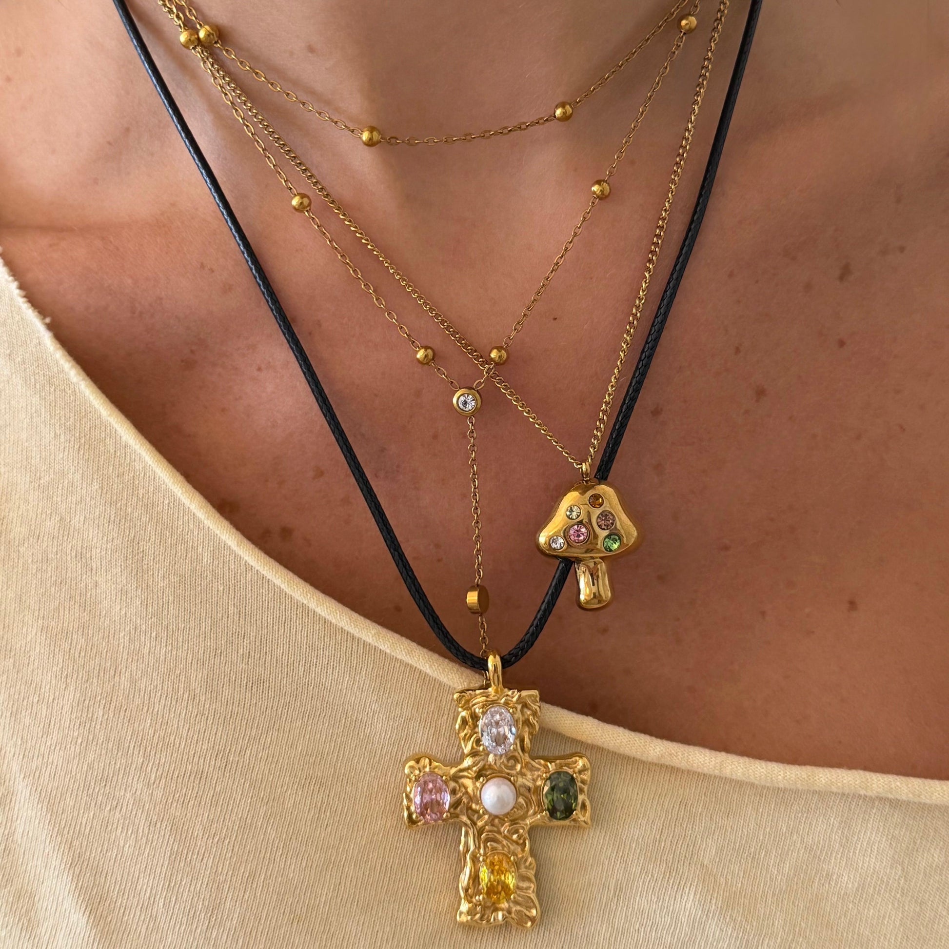 Fairy Mushroom Necklace - EVRYJEWELS