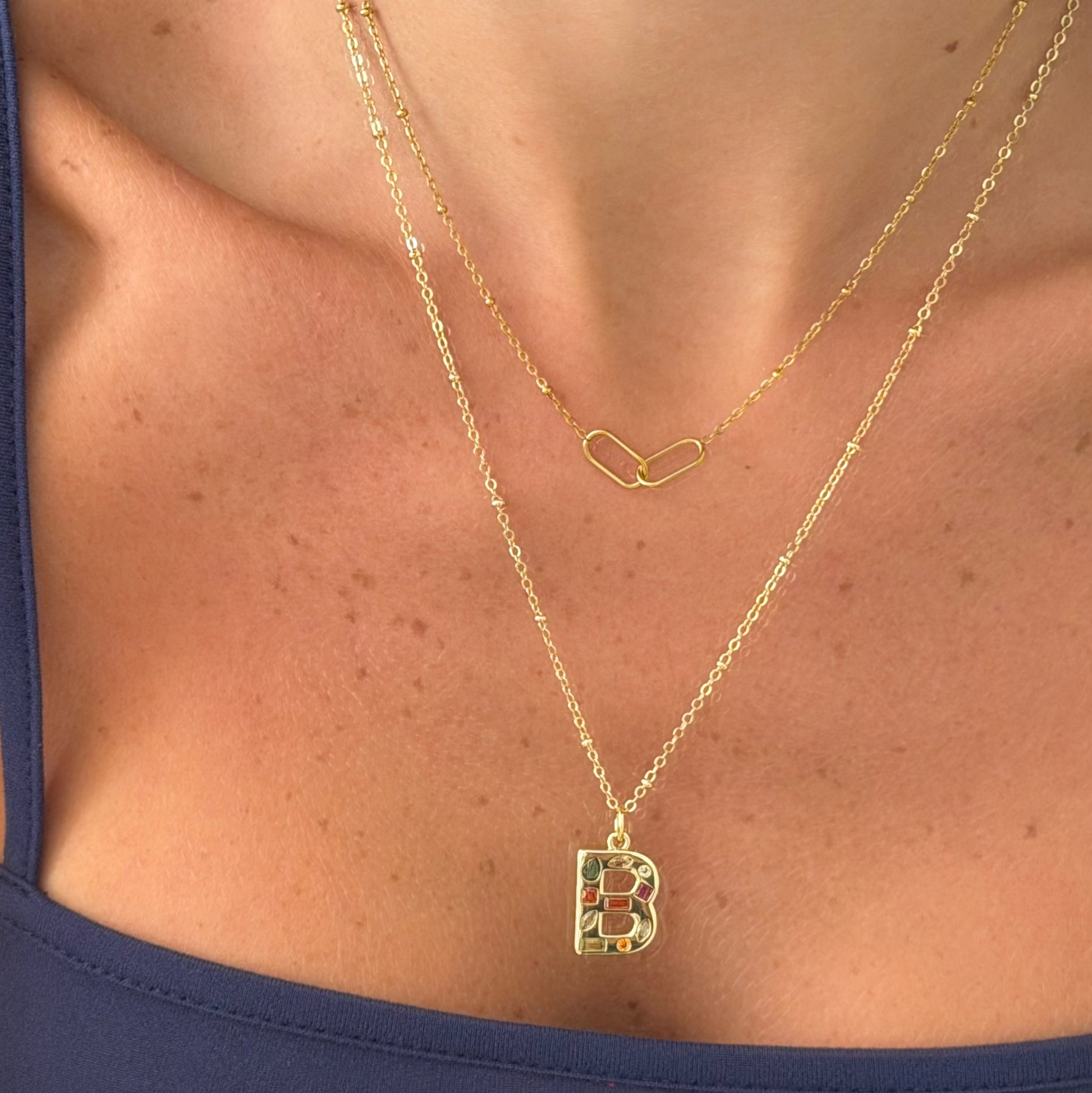 Bright Babe Initial Necklace - EVRYJEWELS