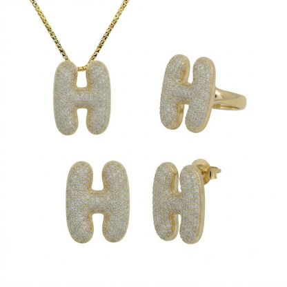 Adore Me Earring, Ring & Necklace 3 Piece Bundle - EVRYJEWELS