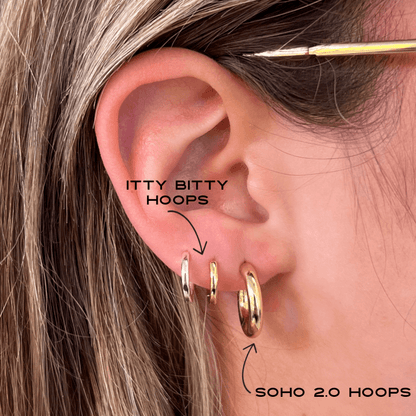 Itty Bitty Hoops - EVRYJEWELS