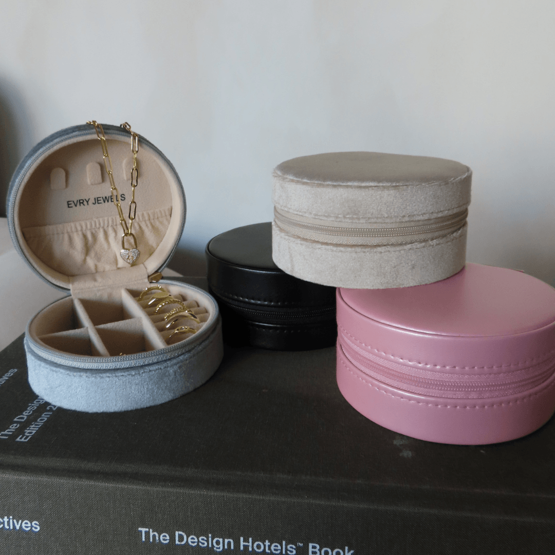 Mini Round Jewelry Box - EVRYJEWELS