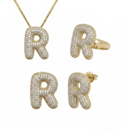 Adore Me Earring, Ring & Necklace 3 Piece Bundle - EVRYJEWELS
