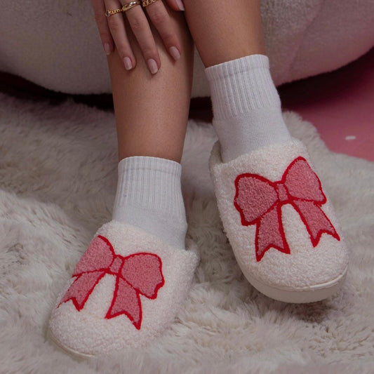 Put a Bow on It Slippers - EVRYJEWELS
