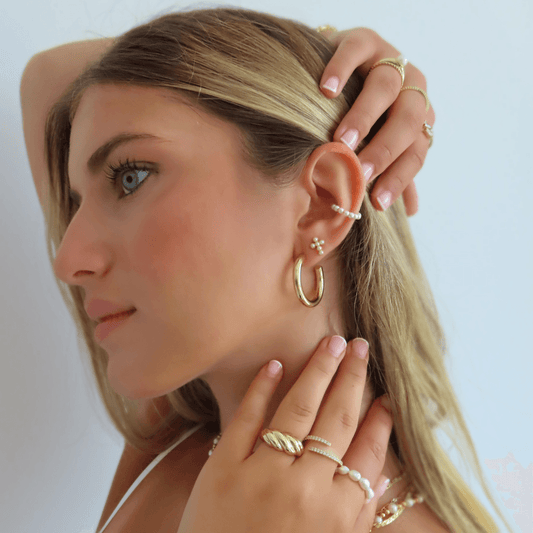 Sacred Pearl Earrings - EVRYJEWELS