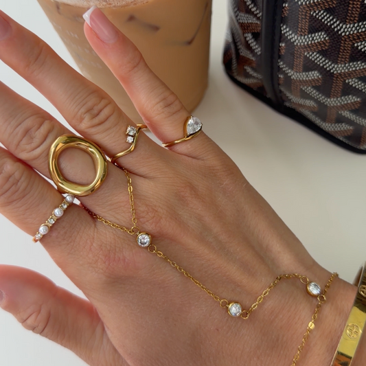 Pearly Bling Ring - EVRYJEWELS